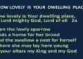 How Lovely Is Your Dwelling Place Lyrics: Exploring the Beauty of this Sacred Hymn