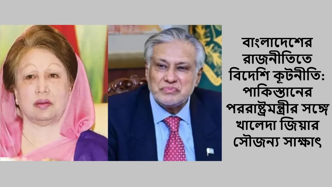 বাংলাদেশের রাজনীতিতে বিদেশি কূটনীতি: পাকিস্তানের পররাষ্ট্রমন্ত্রীর সঙ্গে খালেদা জিয়ার সৌজন্য সাক্ষাৎ