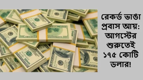 রেকর্ড ভাঙা প্রবাস আয়: আগস্টের শুরুতেই ১৭৫ কোটি ডলার!
