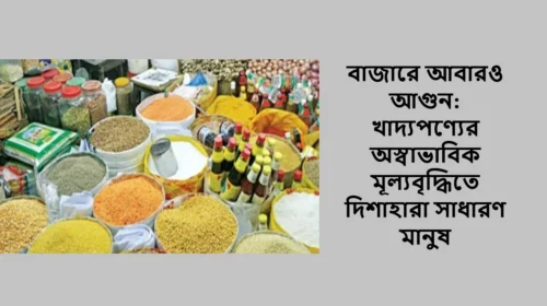 বাজারে আবারও আগুন: খাদ্যপণ্যের অস্বাভাবিক মূল্যবৃদ্ধিতে দিশাহারা সাধারণ মানুষ
