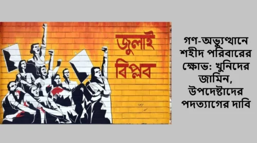 গণ-অভ্যুত্থানে শহীদ পরিবারের ক্ষোভ: খুনিদের জামিন, উপদেষ্টাদের পদত্যাগের দাবি