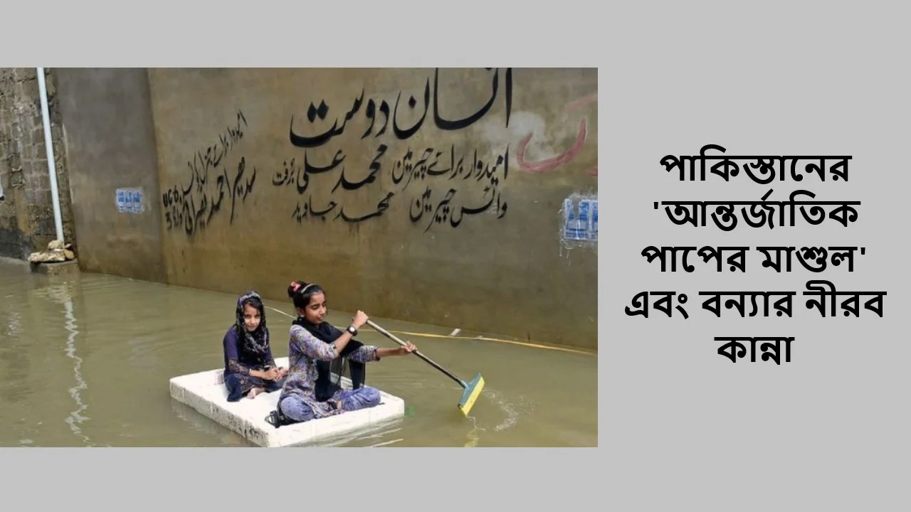 পাকিস্তানের 'আন্তর্জাতিক পাপের মাশুল' এবং বন্যার নীরব কান্না