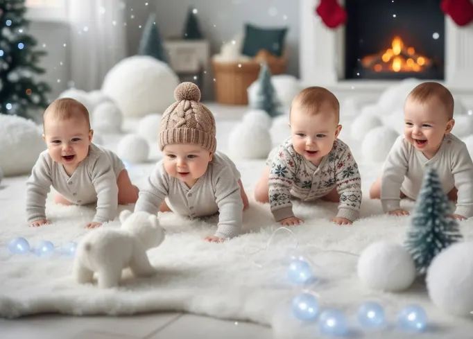 Winter Babies Start Crawling Earlier