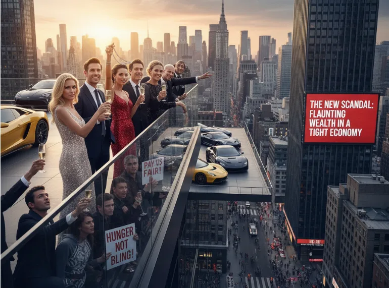 The New Scandal: Flaunting Wealth in a Tight Economy